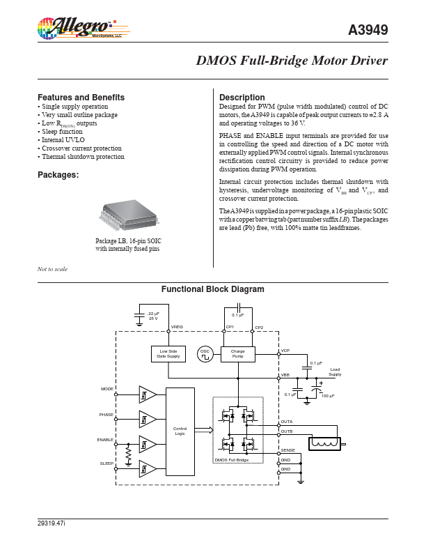 A3949 Allegro MicroSystems