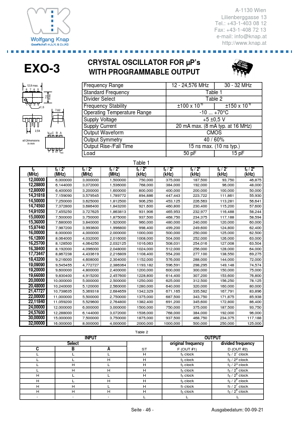 <?=EXO-3?> डेटा पत्रक पीडीएफ