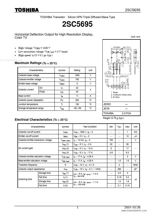 2SC5695 Toshiba Semiconductor