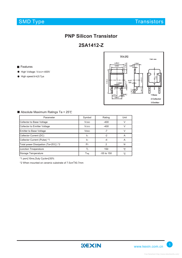 2SA1412-Z Kexin