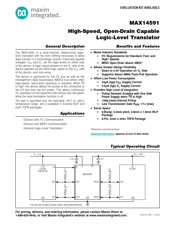 <?=MAX14591?> डेटा पत्रक पीडीएफ