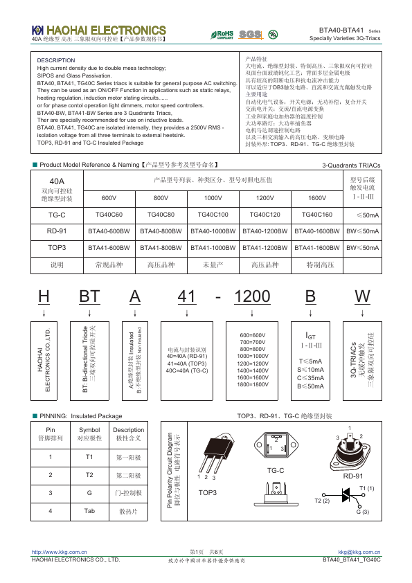 BTA40-1200BW