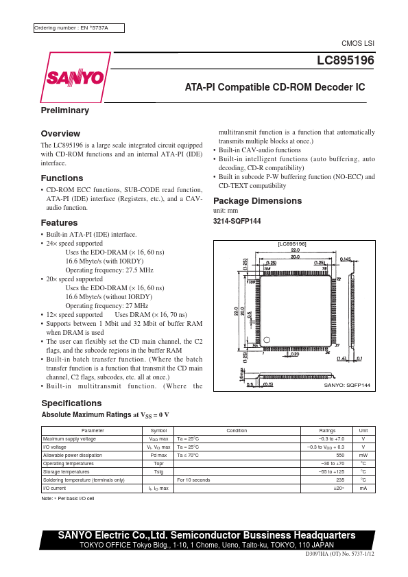 LC895196 Sanyo