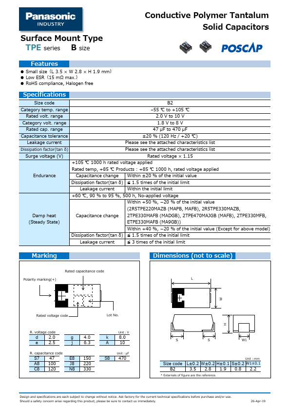 6TPE150MF Panasonic