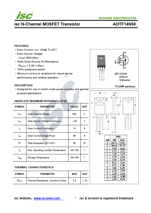 AOTF14N50