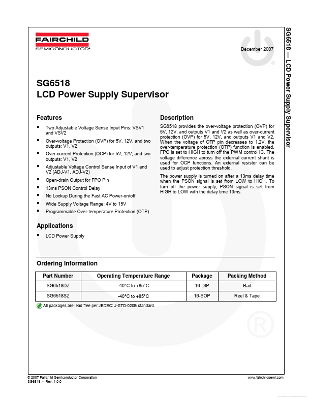 SG6518 Fairchild Semiconductor