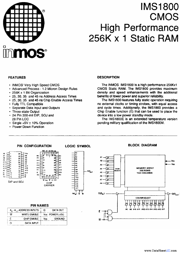 <?=IMS1800?> डेटा पत्रक पीडीएफ