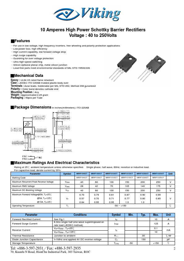 MBRF1040CT