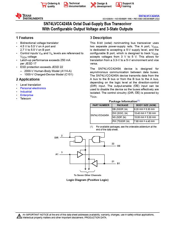 SN74LVCC4245A