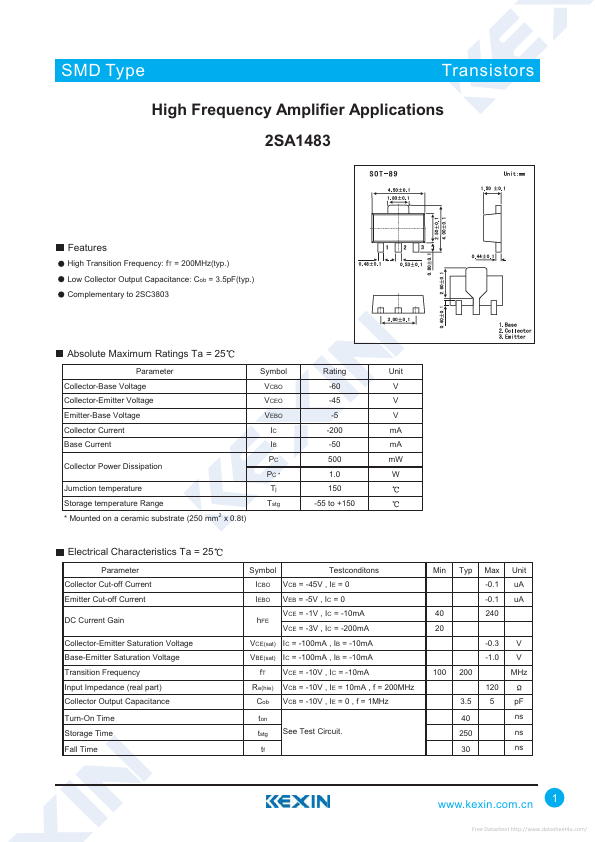 2SA1483 Kexin