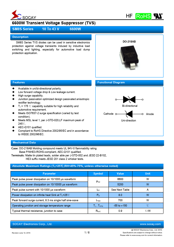 SM8S30 SOCAY