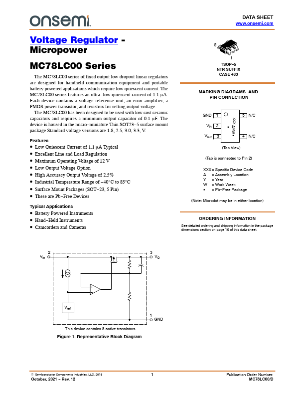 MC78LC40NTRG ON Semiconductor
