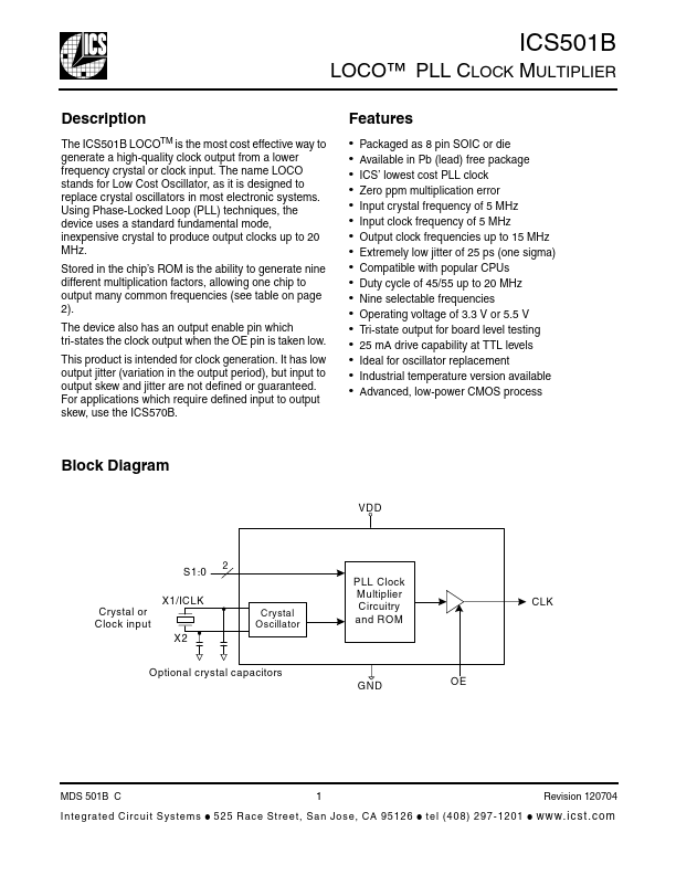 ICS501B