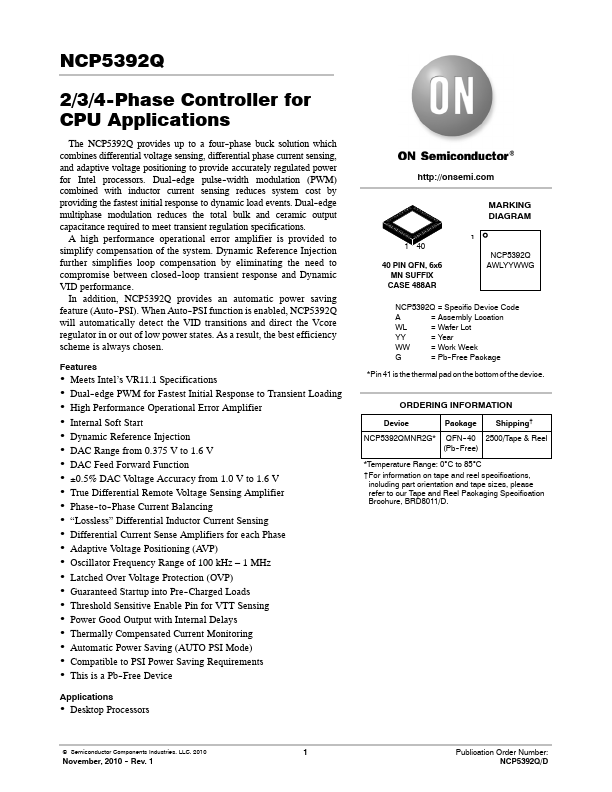 NCP5392Q ON Semiconductor