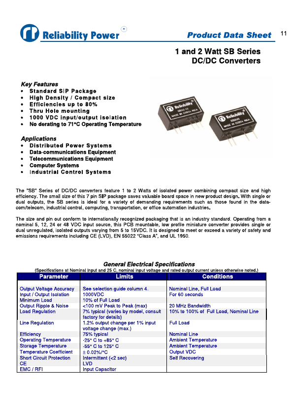 SB5U15-15 Reliability