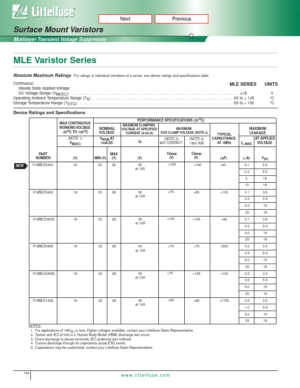 V18MLE0805