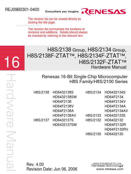 HD64F2138 Renesas Technology