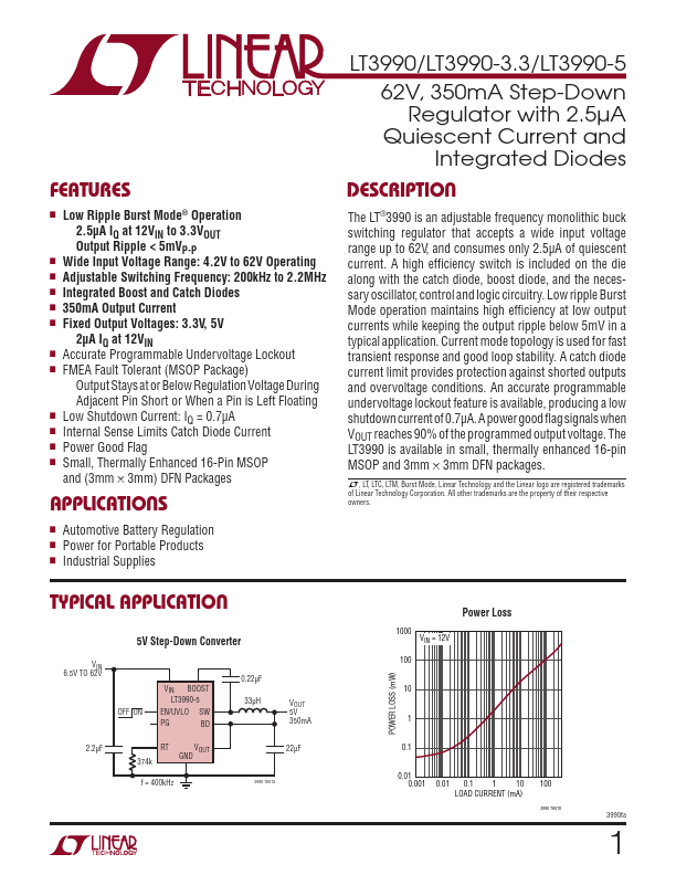 LT3990-3.3 Linear