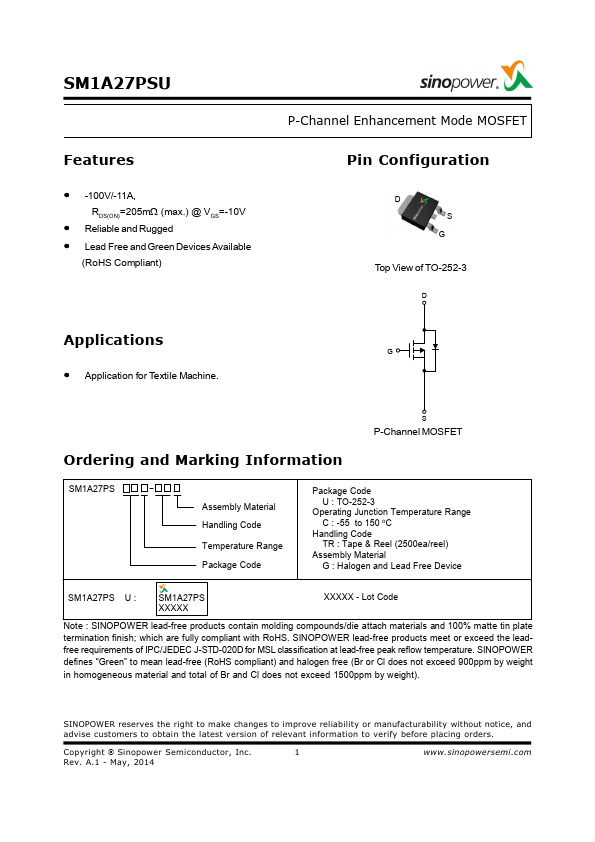 <?=SM1A27PSU?> डेटा पत्रक पीडीएफ