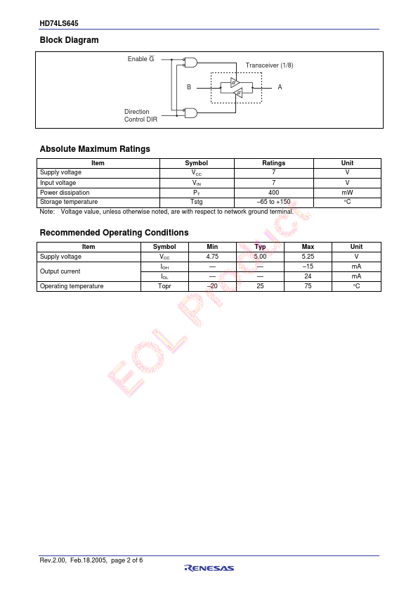 HD74LS645P