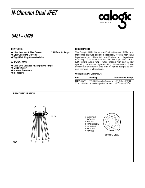 XU424 Calogic  LLC