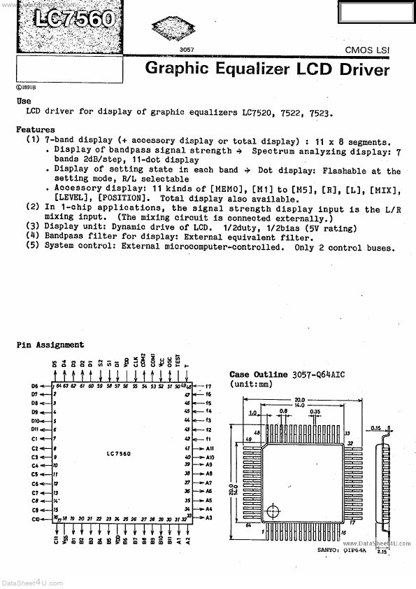 <?=LC7560?> डेटा पत्रक पीडीएफ