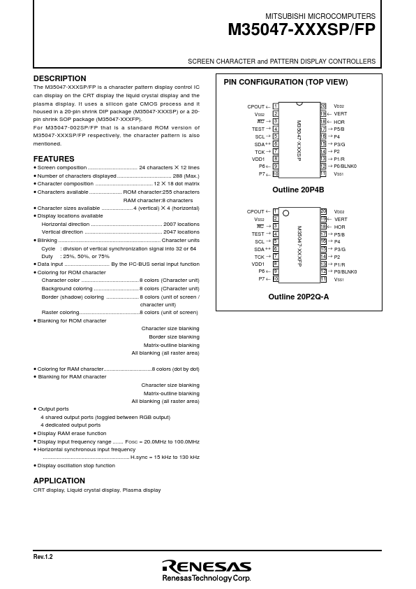 M35047-002FP Mitsubishi