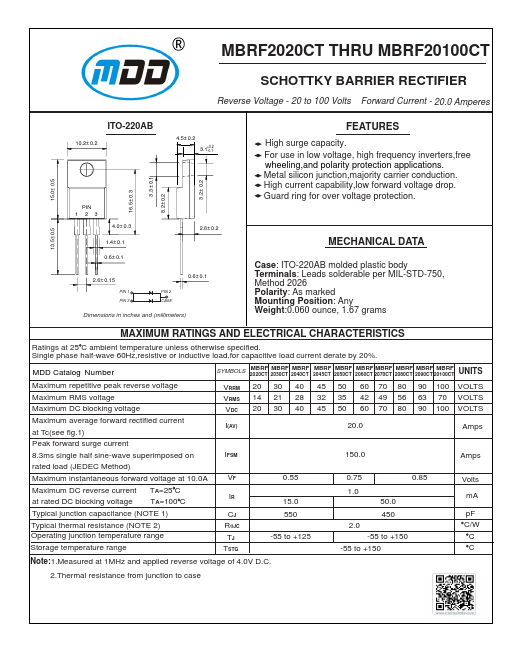 MBRF2090CT