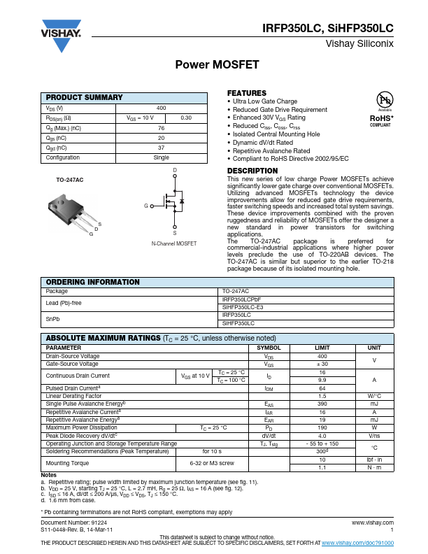 IRFP350LC