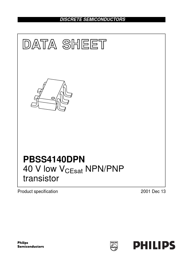 <?=PBSS4140DPN?> डेटा पत्रक पीडीएफ