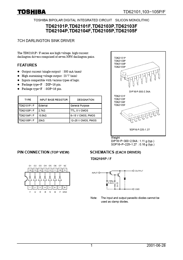 TD62105F Toshiba