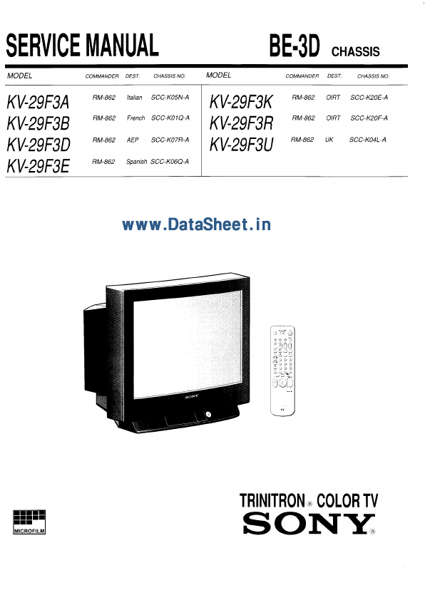 <?=KV-29F3x?> डेटा पत्रक पीडीएफ