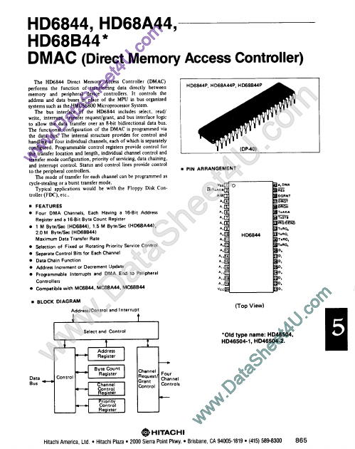 <?=HD6844?> डेटा पत्रक पीडीएफ