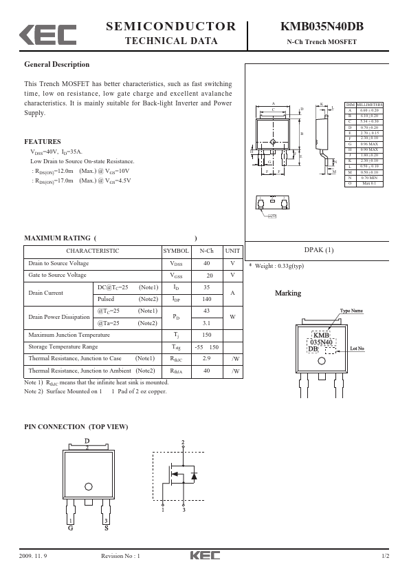 KMB035N40DB