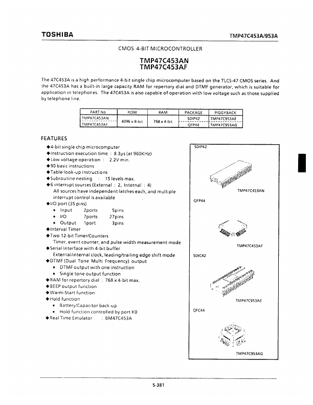 TMP47C453AF