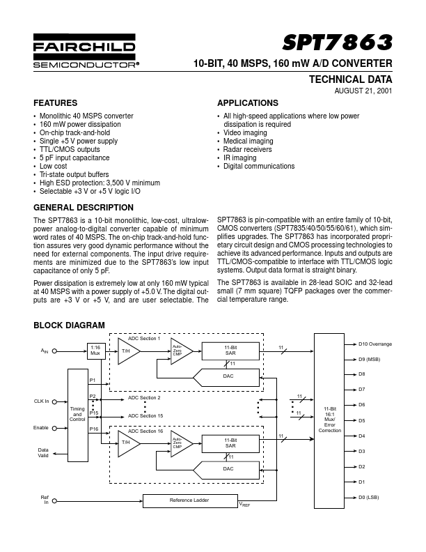 SPT7863 Fairchild Semiconductor