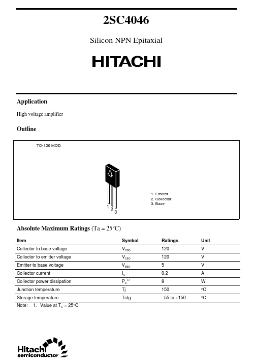 C4046 Hitachi Semiconductor
