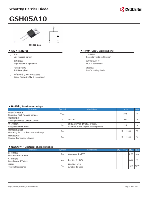 GSH05A10 Kyocera