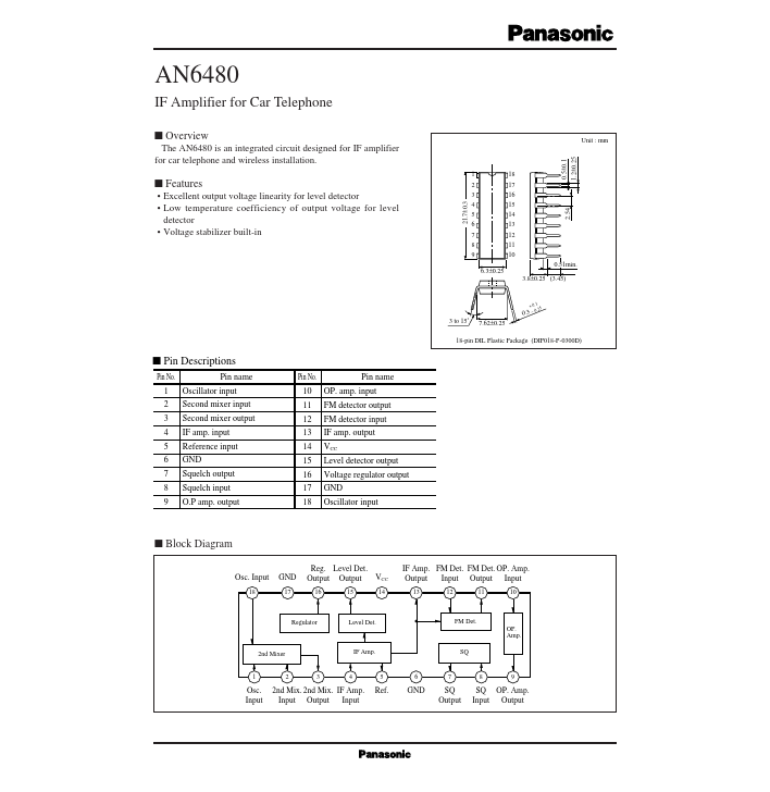 AN6480 Panasonic Semiconductor
