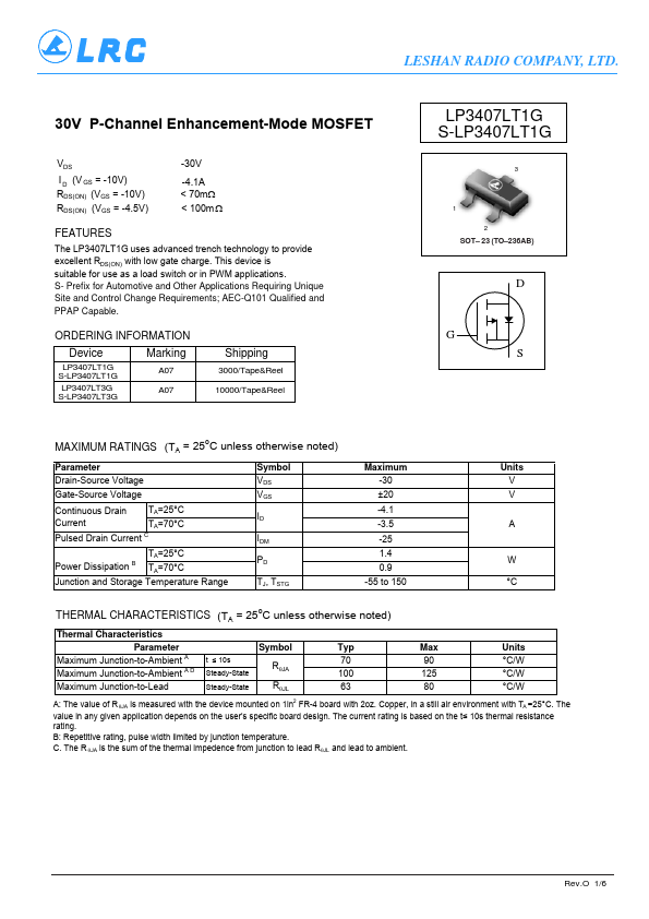 LP3407LT1G