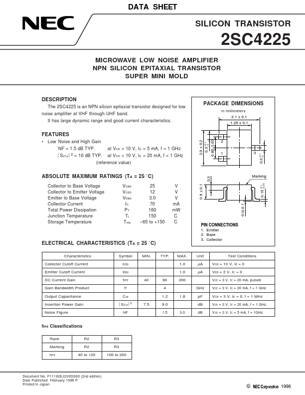2SC4225 NEC