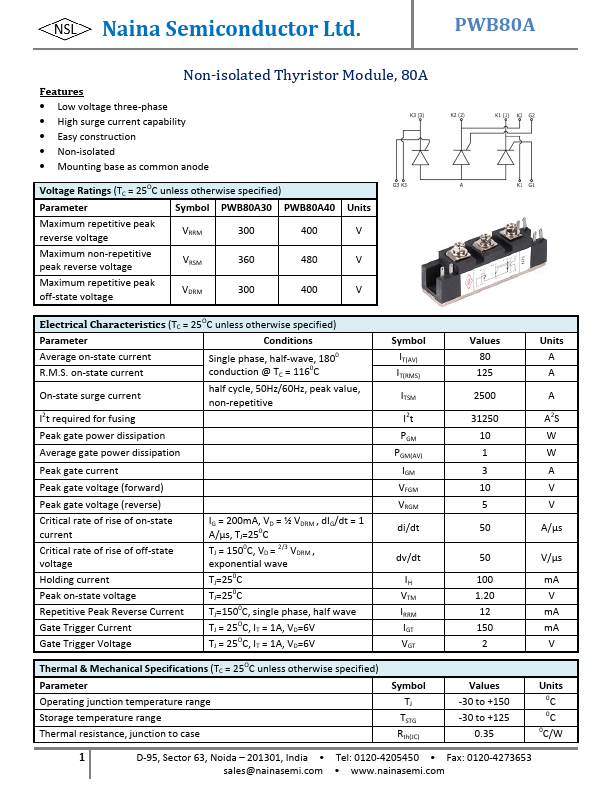 PWB80A40