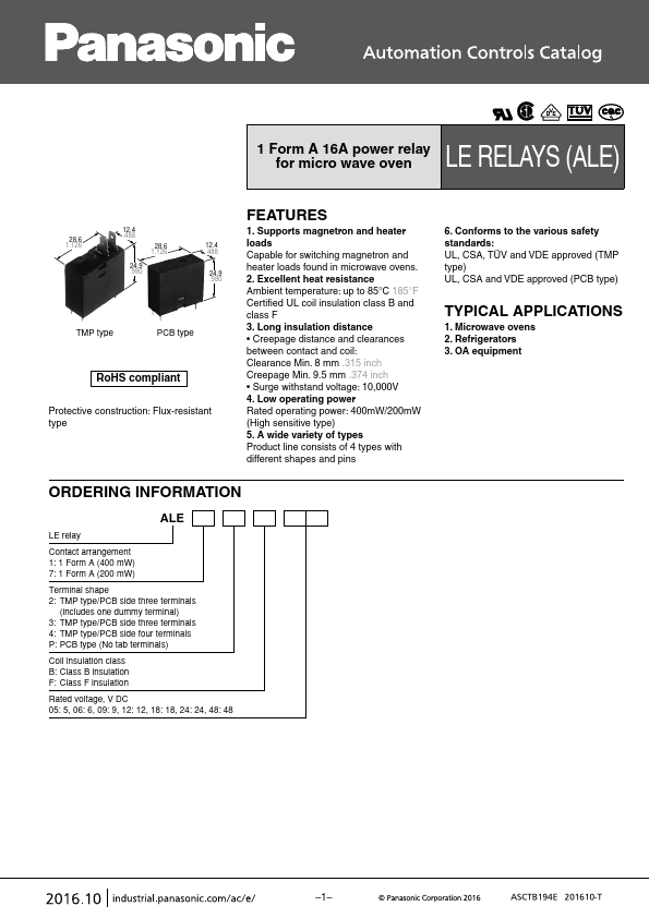 ALE72F09 Panasonic