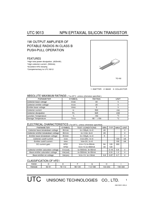 UTC9013