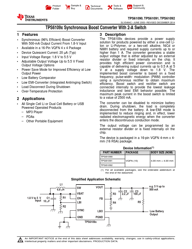 TPS61090