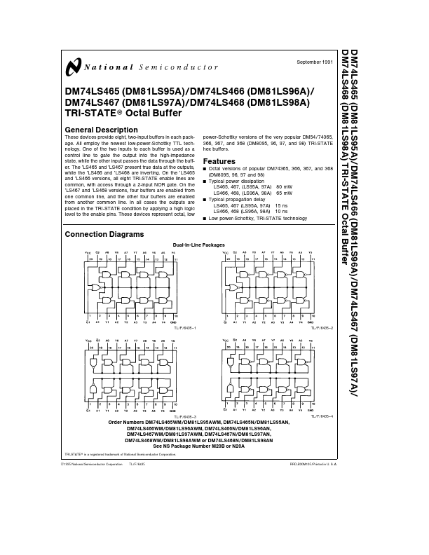 DM74LS466 National Semiconductor