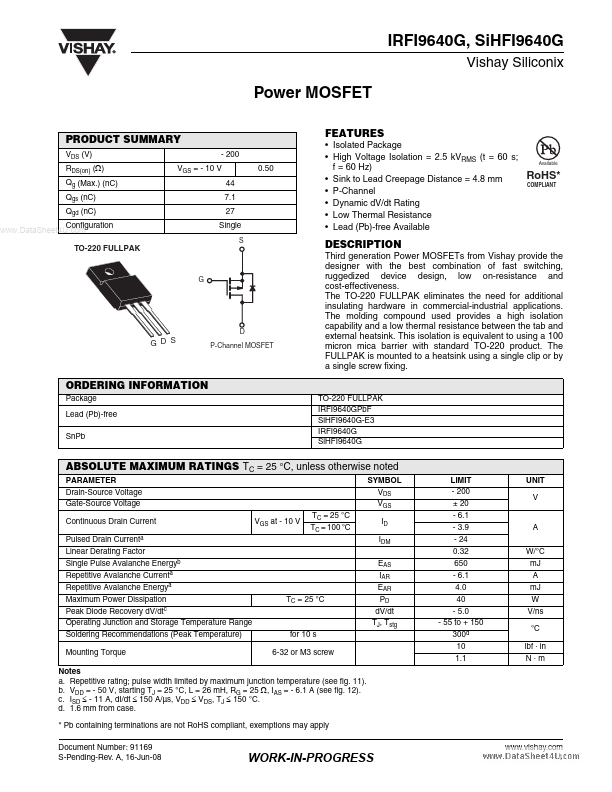 SiHFI9640G