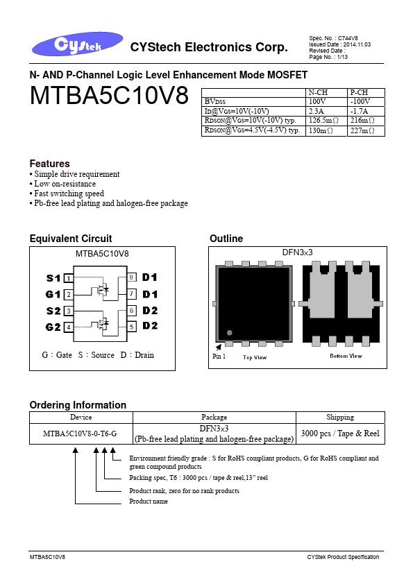 <?=MTBA5C10V8?> डेटा पत्रक पीडीएफ