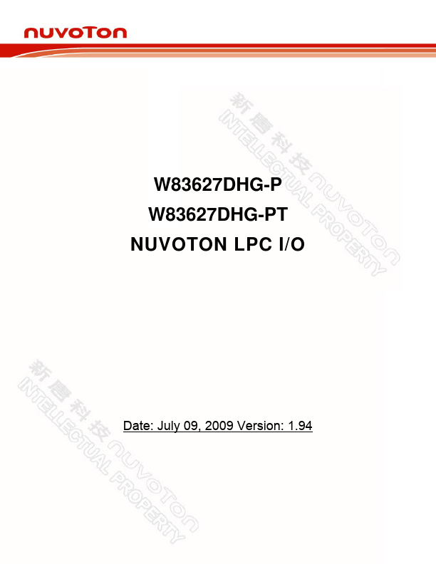 W83627DHG-P nuvoton