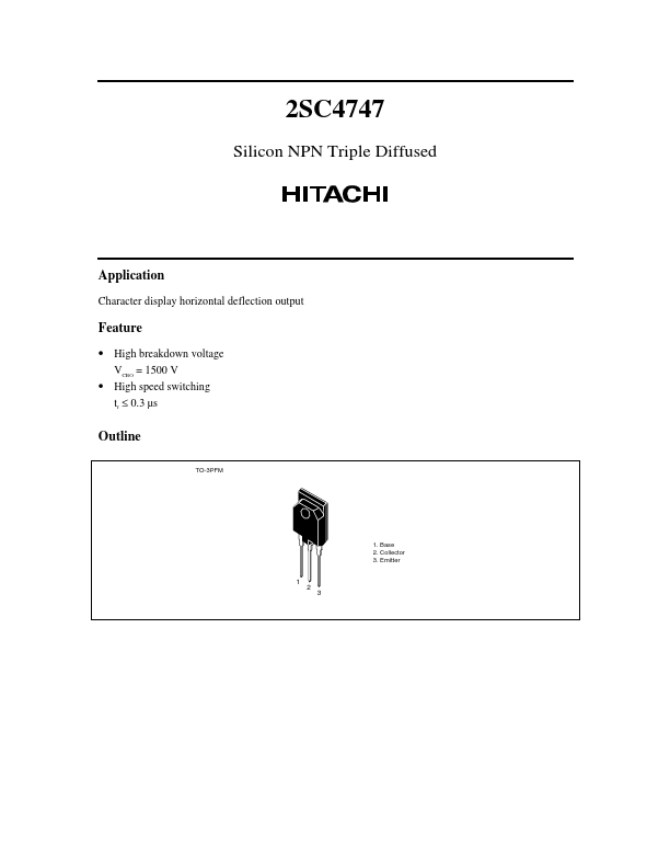 2SC4747 Hitachi Semiconductor